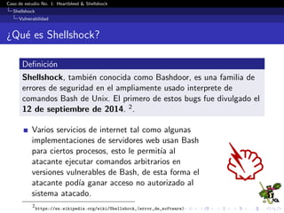 Caso de estudio No.1: Heartbleed y Shellshock | PDF