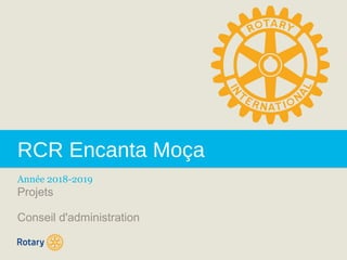 RCR Encanta Moça
Année 2018-2019
Projets
Conseil d'administration
 