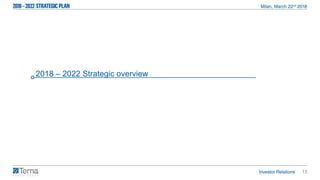 13
2018 – 2022 Strategic overview
 