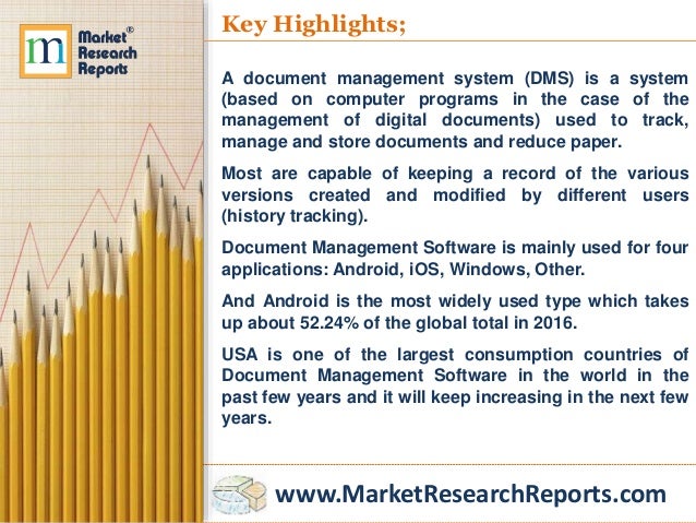 2018 2023 Global Document Management Software Market Report