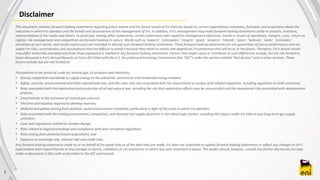 2
Disclaimer
This document contains forward-looking statements regarding future events and the future results of Eni that ...
