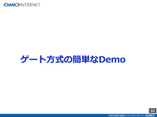 55
ゲート方式の簡単なDemo
 