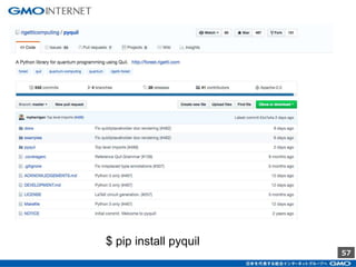 57
$ pip install pyquil
 