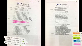 annotation exemplars - side-by-side - act 1 macbeth | PPTX