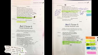 annotation exemplars - side-by-side - act 1 macbeth | PPTX