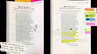 annotation exemplars - side-by-side - act 1 macbeth | PPTX