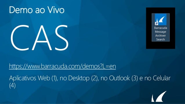 WEBINAR COM DEMO AO VIVO Barracuda Essentials Antispam