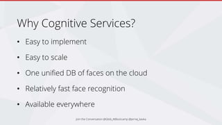 Real-time face recognition with Microsoft Cognitive Services | PPTX