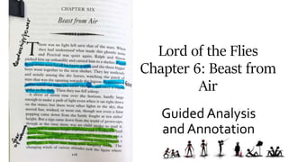 Lord of the Flies
Chapter 6: Beast from
Air
Guided Analysis
and Annotation
 