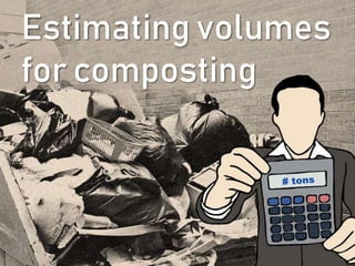 Estimating volumes
for composting
 