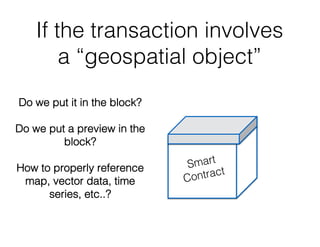 Using Blockchain in Geospatial Applications | PPT