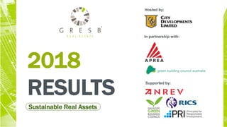 2018
RESULTS
Sustainable Real Assets
Hosted by:
In partnership with:
Supported by:
 