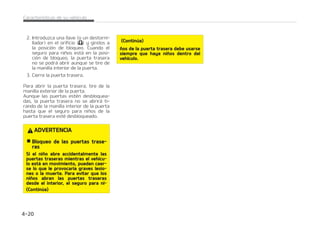 %735/$*
TFH䝄SFTFBOUFTEFDFSSBSFMQPSU䜽O
USBTFSP EF RVF OP TF WB B QJMMBS MBT
NBOPT MPTQJFTPDVBMRVJFSPUSBQBSa
UFEFMDVFSQP
5/$*䜝/
TFH䝄SFTFEFRVFOPIBZBOBEBDFSa
DB EFM QFTUJMMP EFM QPSU䜽O USBTFSP Z
EFMQFSDVTPSBMDFSSBSFMQPSU䜽OUSBa
TFSP1PES䜷BEB䜻BSFMQFTUJMMPEFMQPSa
U䜽OUSBTFSP
%735/$*
 )VNPTEFFTDBQF
4J DPOEVDF DPO FM QPSU䜽O USBTFSP
BCJFSUP  FOUSBS䜫O FO FM WFI䜷DVMP MPT
QFMJHSPTPT IVNPT EF FTDBQF RVF
QVFEFOQSPWPDBSMFTJPOFTPMBNVFSa
UFBMPTPDVQBOUFTEFMWFI䜷DVMP
4J UJFOF RVF DPOEVDJS DPO FM QPSU䜽O
USBTFSPBCJFSUP NBOUFOHBMBTWFOUJa
MBDJPOFTEFBJSFZUPEBTMBTWFOUBOBT
$POUJO䝄B
$POUJO䝄B
BCJFSUBT QBSB RVF FOUSF N䜫T BJSF
EFTEFFMFYUFSJPS
%735/$*
 ;POBEFDBSHBUSBTFSB
-PTPDVQBOUFTOVODBEFCFONPOUBSa
TF FO MB [POB EF DBSHB USBTFSB QPSa
RVFOPFYJTUFOJOH䝄OTJTUFNBEFTVa
KFDJ䜽O EJTQPOJCMF 1BSB FWJUBS EB䜻PT
FO DBTP EF BDDJEFOUF P EF GSFOBEBT
SFQFOUJOBT  MPT PDVQBOUFT TJFNQSF
EFCFFTUBSDPSSFDUBNFOUFTVKFUPT
%735/$*
/JOHVOBQFSTPOBEFCFJSFOFMNBMFa
UFSP M NBMFUFSP FT VOB VCJDBDJ䜽O
NVZQFMJHSPTBFODBTPEFDPMJTJ䜽O
$BSBDUFS䜷TUJDBTEFTVWFI䜷DVMP  

 