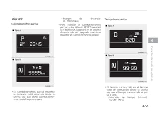 $
$POTVNPEFDPNCVTUJCMF
%JTUBODJBBWBD䜷P
䳜 -BEJTUBODJBBWBD䜷PFTMBEJTUBODJBFTa
UJNBEBRVFQVFEFDPOEVDJSTFFMWFI䜷a
DVMPDPOFMDPNCVTUJCMFSFTUBOUF
 .BSHFOEFEJTUBODJB_LN
P_NJ
䳜 4J MB EJTUBODJB FTUJNBEB FT JOGFSJPS B
 LN  FM PSEFOBEPS EF WJBKF JOEJDBS䜫
DPNPEJTUBODJBBWBD䜷P
/05
䳜 4J FM WFI䜷DVMP OP FTU䜫 FO VO TVFMP
OJWFMBEP P TF IB JOUFSSVNQJEP MB
QPUFODJB EF MB CBUFS䜷B  MB GVODJ䜽O
EF %JTUBODJB B WBD䜷P QPES䜷B OP
GVODJPOBSDPSSFDUBNFOUF
䳜 -B EJTUBODJB B WBD䜷P QPES䜷B WBSJBS
EF MB EJTUBODJB SFBM EF DPOEVDDJ䜽O
BMTFSVOWBMPSFTUJNBEPEFMBEJTa
UBODJBEFDPOEVDDJ䜽OEJTQPOJCMF
䳜 MPSEFOBEPSEFWJBKFQPES䜷BOPSFa
HJTUSBSFMDPNCVTUJCMFBEJDJPOBMSFa
QPTUBEPTJFTJOGFSJPSBMJUSPT
䳜 -PT WBMPSFT EF DPOTVNP EF DPNa
CVTUJCMFZMBEJTUBODJBBWBD䜷PQVFa
EFO WBSJBS TVTUBODJBMNFOUF TFH䝄O
MBT DPOEJDJPOFT EF DPOEVDDJ䜽O  MPT
I䜫CJUPT EF DPOEVDDJ䜽O Z MB DPOEJa
DJ䜽OEFMWFI䜷DVMP
$POTVNPNFEJPEFDPNCVTUJCMF
䳜 MDPOTVNPNFEJPEFDPNCVTUJCMFTF
DBMDVMB TFH䝄O MB EJTUBODJB UPUBM SFDPa
SSJEBZFMDPNCVTUJCMFDPOTVNJEPEFTa
EFMB䝄MUJNBWF[RVFFMDPOTVNPNFa
EJPEFDPNCVTUJCMFTFQVTPBDFSP
 


$BSBDUFS䜷TUJDBTEFTVWFI䜷DVMP
 