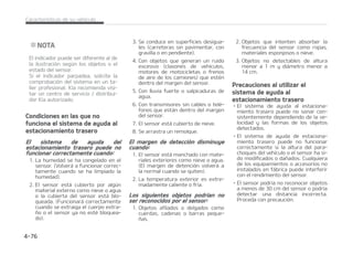 $
$䜋.3%7*4*䜝/5343 4*45䜋26*1%0
-BD䜫NBSBEFWJTJ䜽OUSBTFSBTFBDUJWBS䜫
DVBOEP TF FODJFOEB MB MV[ EF NBSDIB
BUS䜫T DPO FM JOUFSSVQUPS EF FODFOEJEP
FO0/ZMBQBMBODBEFDBNCJPTFOMBQPa
TJDJ䜽O3 NBSDIBBUS䜫T 
TUFFTVOTJTUFNBBEJDJPOBMRVFNVFTa
USB MP RVF IBZ FO MB QBSUF USBTFSB EFM
WFI䜷DVMPBUSBW䜳TEFMBQBOUBMMBEFMTJTa
UFNB EF OBWFHBDJ䜽O NJFOUSBT EB NBSa
DIBBUS䜫T
%735/$*
䳜 TUF TJTUFNB FT T䜽MP VOB GVODJ䜽O
TVQMFNFOUBSJB T SFTQPOTBCJMJEBE
EFM DPOEVDUPS DPNQSPCBS TJFNQSF
QPS MPT SFUSPWJTPSFT JOUFSJPSFT Z
FYUFSJPSFTMB[POBUSBTFSBEFMWFI䜷a
DVMPBOUFTEFJOJDJBSMBDPOEVDDJ䜽O
NBSDIB BUS䜫T QPSRVF IBZ QVOUPT
RVFOPTFQVFEFOWFSBUSBW䜳TEF
MBD䜫NBSB
䳜 .BOUFOHB TJFNQSF MJNQJB MB MFOUF
EF MB D䜫NBSB 4J MBT MFOUFT FTU䜫O
DVCJFSUBTDPONBUFSJBMFTFYUFSOPT
MBD䜫NBSBOPGVODJPOBS䜫DPSSFDUBa
NFOUF
$BSBDUFS䜷TUJDBTEFTVWFI䜷DVMP  

 