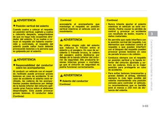 %735/$*
 3FTQBMEPTUSBTFSPT
䳜 MSFTQBMEPUSBTFSPEFCFFTUBSDPa
SSFDUBNFOUF CMPRVFBEP 4J OP  MPT
BDPNQB䜻BOUFT Z MPT PCKFUPT QVFa
EFO TBMJS MBO[BEPT IBDJB EFMBOUF
QSPWPDBOEP TFSJBT MFTJPOFT P MB
NVFSUFFODBTPEFVOBGSFOBEBSFa
QFOUJOBPEFDPMJTJ䜽O
䳜 M FRVJQBKF Z MBT PUSBT DBSHBT EFa
CFODPMPDBSTFEFGPSNBQMBOBFOMB
[POB EF DBSHB 4J MPT PCKFUPT TPO
HSBOEFT QFTBEPTZEFCFOTFSBQJa
MBEPT EFCFDPMPDBSTFEFGPSNBTFa
HVSB O OJOHVOB DJSDVOTUBODJB MB
DBSHBBQJMBEBEFCFTVQFSBSMBBMUVa
SB EF MPT SFTQBMEPT 4J OP TJHVJFTF
FTUBTBEWFSUFODJBTQPES䜷BTVGSJSMFa
TJPOFTPMBNVFSUFFODBTPEFVOB
GSFOBEBSFQFOUJOB DPMJTJ䜽OPWVFMa
DP
䳜 /JOH䝄O BDPNQB䜻BOUF EFCF NPOa
UBSTFFOMB[POBEFDBSHB OJTFOa
UBSTF OJBDPTUBSTFDPOMPTSFTQBMa
EPTQMFHBEPTNJFOUSBTTFFTU䜫NPa
WJFOEPFMWFI䜷DVMP5PEPTMPTBDPNa
QB䜻BOUFT EFCFO FTUBS DPSSFDUBa
NFOUFTFOUBEPTZTVKFUPTEVSBOUF
MBDPOEVDDJ䜽O
$POUJO䝄B
$POUJO䝄B
䳜 $VBOEPWVFMWBBBKVTUBSFMSFTQBMEP
BMBQPTJDJ䜽OWFSUJDBM BTFH䝄SFTFEF
RVF FTU䜫 DPSSFDUBNFOUF FOHBOa
DIBEP NPWJ䜳OEPMP IBDJB EFMBOUF Z
IBDJBBUS䜫T
䳜 1BSB FWJUBS RVFNBEVSBT  OP SFUJSF
MB NPRVFUB EF MB [POB EF DBSHB
-PTEJTQPTJUJWPTEFDPOUSPMEFFNJa
TJPOFTTJUVBEPTEFCBKPEFMTVFMPEF
EJDIB[POBHFOFSBOBMUBTUFNQFSBa
UVSBT
%735/$*
5SBTFMBKVTUFEFMBTJFOUP DPNQSVFa
CF RVF FTU䜫 GJSNFNFOUF FODMBWBEP
QBSBFWJUBSRVFTFNVFWBFMBTJFOUP
IBDJBEFMBOUFPIBDJBBUS䜫TTJOVUJMJa
[BS MB QBMBODB EF EFTFODMBWBNJFOUP
6O NPWJNJFOUP CSVTDP P JOFTQFSBEP
EFMBTJFOUPEFMDPOEVDUPSQVFEFDBVa
TBSMBQ䜳SEJEBEFDPOUSPMZQSPWPDBS
VOBDDJEFOUF
%735/$*
䳜 YUSFNFMBTQSFDBVDJPOFTQBSBFWJa
UBSFOHBODIBSTFMBTNBOPTVPUSPT
PCKFUPT FO MPT NFDBOJTNPT EFM
BTJFOUPDVBOEPFTUFTFNVFWB
䳜 /P EFKF FM NFDIFSP FO FM TVFMP OJ
TPCSF VO BTJFOUP M BDDJPOBS FM
BTJFOUPQPES䜷BTBMJSHBTEFMNFDIFa
SPZQSPWPDBSVOJODFOEJP
䳜 4J IBZ PDVQBOUFT FO MPT BTJFOUPT
USBTFSPT  UFOHB DVJEBEP BM BKVTUBS
MBQPTJDJ䜽OEFMBTJFOUPEFMBOUFSP
䳜 YUSFNF MBT QSFDBVDJPOFT BM TBDBS
QFRVF䜻PTPCKFUPTBUSBQBEPTEFCBa
KPEFMPTBTJFOUPTPFOUSFFMBTJFOa
UPZMBDPOTPMBDFOUSBM1PES䜷BTVa
GSJS DPSUFT P MFTJPOBSTF MBT NBOPT
EFCJEP B MPT CPSEFT BGJMBEPT EFM
NFDBOJTNPEFMBTJFOUP
5/$*䜝/
 1SFDBVDJ䜽O DPO MBT GVOEBT EF
MPTBTJFOUPT
$POUJO䝄B
$BSBDUFS䜷TUJDBTEFTFHVSJEBEEFTVWFI䜷DVMP  

 