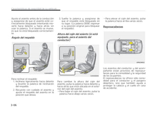 %735/$*
䳜 1BSBDPOTFHVJSMBN䜫YJNBFGFDUJWJa
EBEFODBTPEFBDDJEFOUF BKVTUFFM
SFQPTBDBCF[BT EF NPEP RVF MB
QBSUF DFOUSBM EFM NJTNP TF FOa
DVFOUSF B MB BMUVSB EFM DFOUSP EF
HSBWFEBEEFMBDBCF[BEFMPDVQBOa
UF
(FOFSBMNFOUF FMDFOUSPEFHSBWFa
EBE EF MB DBCF[B EF MBT QFSTPOBT
DPJODJEF DPO MB BMUVSB EF MPT PKPT
TJNJTNP BKVTUFFMSFQPTBDBCF[BT
MP N䜫T DFSDB QPTJCMF B TV DBCF[B
1PS FTUB SB[䜽O  OP TF SFDPNJFOEB
FM VTP EF DPKJOFT RVF TFQBSF FM
DVFSQPEFMSFTQBMEP
䳜 /PDPOEV[DBFMWFI䜷DVMPTJOMPTSFa
QPTBDBCF[BTZBRVFQVFEFQSPWPa
DBSHSBWFTMFTJPOFTBMPTPDVQBOUFT
FO DBTP EF BDDJEFOUF -PT SFQPTBa
DBCF[BTMFPGSFDFOQSPUFDDJ䜽ODPOa
USB MFTJPOFT DFSWJDBMFT TJ FTU䜫O
BKVTUBEPTDPSSFDUBNFOUF
䳜 /PBKVTUFMBQPTJDJ䜽OEFMSFQPTBDBa
CF[BT EFM BTJFOUP EFM DPOEVDUPS
NJFOUSBTFMWFI䜷DVMPFTU䜫FONPWJa
NJFOUP
5/$*䜝/
4J OP IBZ OJOH䝄O PDVQBOUF FO MPT
BTJFOUPT USBTFSPT  BKVTUF MB BMUVSB
EFMSFQPTBDBCF[BTBMBQPTJDJ䜽ON䜫T
CBKB M SFQPTBDBCF[BT EFM BTJFOUP
USBTFSP QPES䜷B SFEVDJS MB WJTJCJMJEBE
EFMB[POBUSBTFSB
KVTUFEFMBBMUVSBIBDJBBSSJCBZ
IBDJBBCBKP
1BSB FMFWBS FM SFQPTBDBCF[BT  UJSF EFM
NJTNPIBDJBBSSJCBBMBQPTJDJ䜽OEFTFBa
EB  1BSBCBKBSFMSFQPTBDBCF[BT UJSF
Z NBOUFOHB QVMTBEP FM CPU䜽O EF EFTa
CMPRVFP  FOFMTPQPSUFEFMSFQPTBDBa
CF[BTZC䜫KFMPBMBQPTJDJ䜽OEFTFBEB  
 


$BSBDUFS䜷TUJDBTEFTFHVSJEBEEFTVWFI䜷DVMP
 