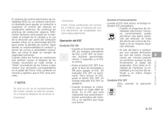 $POUJO䝄B
TJTUFNB4$MDBNCJBSMPTOFVN䜫UJa
DPT BTFH䝄SFTFEFRVFTPOEFMNJTNP
UBNB䜻PRVFMPTOFVN䜫UJDPTPSJHJOBa
MFT
%735/$*
M TJTUFNB EF DPOUSPM FMFDUS䜽OJDP EF
FTUBCJMJEBE TPMP FT VOB BZVEB B MB
DPOEVDDJ䜽O VTFMBTQSFDBVDJPOFTQBa
SBVOBDPOEVDDJ䜽OTFHVSBSFEVDJFOEP
MBWFMPDJEBEFOMBTDVSWBTPFOQBWJa
NFOUP DPO IJFMP P OJFWF $POEV[DB
EFTQBDJP Z OP JOUFOUF BDFMFSBS TJ FM
UFTUJHPJOEJDBEPSEFM4$QBSQBEFBP
TJMBDBSSFUFSBFTU䜫SFTCBMBEJ[B
6TPEF4$0''
$VBOEPDPOEVDF
䳜 M 4$ EFCFS䜷B FTUBS BDUJWP QBSB MB
DPOEVDDJ䜽O EJBSJB TJFNQSF RVF TFB
QPTJCMF
䳜 1BSB EFTBDUJWBS FM 4$ EVSBOUF MB
DPOEVDDJ䜽O  QVMTF FM CPU䜽O 4$ 0''
NJFOUSBTDPOEVDFTPCSFVOBTVQFSGJa
DJFQMBOB
/VODBQVMTFFMCPU䜽O4$0''NJFOUSBT
FM 4$ FTU䜳 GVODJPOBOEP FM JOEJDBEPS
4$QBSQBEFBS䜫 
4JTFBQBHBFM4$EVSBOUFTVGVODJPOBa
NJFOUP FMWFI䜷DVMPQPES䜷BQFSEFSFMDPOa
USPM
/05
䳜 MPQFSBSFMWFI䜷DVMPTPCSFVOEJOBa
N䜽NFUSP WFSJGJRVFRVFFM4$FTa
U䜳BQBHBEP UFTUJHP4$0''JMVNJa
OBEP 
䳜 QBHBSFM4$OPBGFDUBBMGVODJPa
OBNJFOUPEFM#4OJBMTJTUFNBEF
GSFOPTFTU䜫OEBS
%735/$*
/VODBQVMTFFMCPU䜽O4$0''NJFOa
USBTFM4$FTU䜳GVODJPOBOEP
4JTFBQBHBFM4$EVSBOUFTVGVODJPa
OBNJFOUP  FM WFI䜷DVMP QPES䜷B QFSEFS
FMDPOUSPM
1BSB EFTBDUJWBS FM 4$ EVSBOUF MB
DPOEVDDJ䜽O  QVMTF FM CPU䜽O 4$ 0''
NJFOUSBTDPOEVDFTPCSFVOBTVQFSGJa
DJFQMBOB
4JTUFNBEFBSSBORVFBTJTUJEPFO
QFOEJFOUFT )$  TJFTU䜫
FRVJQBEP
MTJTUFNBEFBSSBORVFBTJTUJEPFOQFOa
EJFOUFTFTVOBGVODJ䜽ORVFQSPQPSDJPOB
DPNPEJEBE M PCKFUJWP QSJODJQBM FT FWJa
UBSRVFFMWFI䜷DVMPTFWBZBIBDJBBUS䜫T
BM USBUBS EF BSSBODBS FO VOB DVFTUB
BSSJCB P FO VOB TVQFSGJDJF JODMJOBEB M
)$SFUJFOFMBQSFTJ䜽OEFGSFOBEPDSFBa
EBQPSFMDPOEVDUPSEVSBOUFFMQSPDFEJa
NJFOUP EF QBSBEB EVSBOUF  TFHVOEPT
EFTQV䜳TEFTPMUBSFMQFEBMEFMGSFOP
%VSBOUF FM QFSJPEP EF SFUFODJ䜽O EF MB
QSFTJ䜽O  FM DPOEVDUPS UJFOF TVGJDJFOUF
UJFNQPQBSBQSFTJPOBSFMQFEBMEFMBDFa
MFSBEPSQBSBBSSBODBS
-BQSFTJ䜽OEFGSFOBEPTFSFEVDFDVBOEP
FMTJTUFNBEFUFDUBRVFMBJOUFODJ䜽OEFM
DPOEVDUPFTBSSBODBS
%735/$*
M )$ TF BDUJWB OPSNBMNFOUF EVa
SBOUF  TFHVOEPT M DPOEVDUPS EFa
CFS䜷BUFOFSDVJEBEPEFRVFFMWFI䜷DVa
MP OP SVFEF IBDJB BUS䜫T QSPWPDBOEP
VO BDDJEFOUF DPO MPT PCKFUPT P MBT
$POUJO䝄B
 


$POEVDJSTVWFI䜷DVMP
 