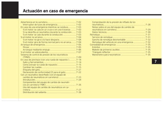 4
4*-.0503/033/$
4JFMNPUPSOPHJSBPMPIBDF
EFTQBDJP
 4J TV WFI䜷DVMP EJTQPOF EF USBOTNJa
TJ䜽OBVUPN䜫UJDB BTFH䝄SFTFEFRVF
MB QBMBODB EF DBNCJP FTU䜳 FO /
QVOUP NVFSUP  P 1 FTUBDJPOBa
NJFOUP ZTFIBZBBDDJPOBEPFMGSFa
OPEFFNFSHFODJB
 $PNQSVFCFMBTDPOFYJPOFTEFMBCBa
UFS䜷BQBSBBTFHVSBSTFEFRVFFTU䜫O
MJNQJBTZCJFOTVKFUBT
 ODJFOEBMBMV[JOUFSJPS4JMBMV[TF
BQBHB DVBOEP BSSBODB  MB CBUFS䜷B
FTU䜫EFTDBSHBEB
 $PNQSVFCF MBT DPOFYJPOFT EF
BSSBORVF QBSB BTFHVSBSTF EF RVF
FTU䜫OCJFOTVKFUBT
 /P FNQVKF P UJSF EFM WFI䜷DVMP QBSB
BSSBODBSMP -FB MBT JOTUSVDDJPOFT
QBSB 䳖SSBORVF DPO QJO[BT䳗 FO MB
Q䜫HJOB
%735/$*
4JFMNPUPSOPBSSBODB OPFNQVKFOJ
UJSFEFMWFI䜷DVMPQBSBBSSBODBSMPTa
$POUJO䝄B
$POUJO䝄B
UP QVFEF QSPWPDBS DPMJTJPOFT P DBVa
TBS PUSPT EB䜻PT EFN䜫T  FM BSSBOa
RVFQPSFNQVKFPUJSBOEPQVFEFIBa
DFS RVF FM DPOWFSUJEPS DBUBM䜷UJDP TF
TPCSFDBSHVF Z QSPWPRVF SJFTHP EF
GVFHP
4JFMNPUPSHJSBEFGPSNB
OPSNBMQFSPOPBSSBODB
 $PNQSVFCFFMOJWFMEFDPNCVTUJCMF
 $POFMJOUFSSVQUPSEFFODFOEJEPFO
MB QPTJDJ䜽O -0$, CMPRVFP  DPNa
QSVFCFUPEPTMPTDPOFDUPSFTEFMBT
CPCJOBT EF FODFOEJEP Z MBT CVK䜷BT
7VFMWB B DPOFDUBS DVBMRVJFS FMFa
NFOUPRVFQPES䜷BFTUBSGMPKPPEFTa
DPOFDUBEP
 $PNQSVFCF MB NBOHVFSB EF DPNa
CVTUJCMF FO FM DPNQBSUJNFOUP EFM
NPUPS
 4JFMNPUPSTJHVFTJOBSSBODBS MMBNF
B VO UBMMFS QSPGFTJPOBM ,JB SFDPa
NJFOEBMMBNBSBVODFOUSPEFTFSWJa
DJPEJTUSJCVJEPS,JBBVUPSJ[BEP
DUVBDJ䜽OFODBTPEFFNFSHFODJB  

 