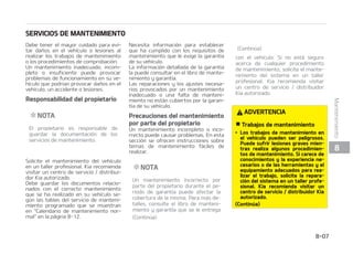 4
437*$*0%./5/*.*/50130(3.%0
1SFDBVDJ䜽OEFMTFSWJDJPEF
NBOUFOJNJFOUPQSPHSBNBEP
4JHB FM DBMFOEBSJP EF NBOUFOJNJFOUP
OPSNBM TJ FM WFI䜷DVMP TF VTB OPSNBMa
NFOUFFOMVHBSFTEPOEFOPTFEBOOJOa
HVOBEFMBTTJHVJFOUFTDPOEJDJPOFT4JTF
EBBMHVOBEFMBTTJHVJFOUFTDPOEJDJPOFT
TJHB FM .BOUFOJNJFOUP FO DPOEJDJPOFT
EFVTPBEWFSTBT
䳜 3FDPSSFS EJTUBODJBT DPSUBT EF NFOPT
EFLNSFQFUJEBNFOUFBUFNQFSBUVa
SB OPSNBM P EF NFOPT EF  LN B
UFNQFSBUVSBEFDPOHFMBDJ䜽O
䳜 .PUPSFOSBMFOU䜷EVSBOUFVOMBSHPQFa
SJPEP P DPOEVDDJ䜽O B NBSDIB MFOUB
EVSBOUFMBSHBTEJTUBODJBT
䳜 $POEVDDJ䜽OFODBM[BEBTBCSVQUBT QPMa
WPSJFOUBT  FNCBSSBEBT  OP QBWJNFOa
UBEBT DPOHSBWJMMBPDPOTBM
䳜 $POEVDDJ䜽OFO[POBTEPOEFTFVTFTBM
V PUSPT NBUFSJBMFT DPSSPTJWPT P FO
DPOEJDJPOFTBNCJFOUBMFTNVZGS䜷BT
䳜 $POEVDDJ䜽OFOQPMWPJOUFOTP
䳜 $POEVDDJ䜽OFOUS䜫GJDPEFOTP
䳜 $POEVDDJ䜽ODVFTUBBSSJCB DVFTUBBCBa
KPPFONPOUB䜻BTSFQFUJEBNFOUF
䳜 SSBTUSBSVOSFNPMRVFPVTBSVOQPSa
UBFRVJQBKFTPVOBCBDB
䳜 $POEVDDJ䜽ODPNPDPDIFQBUSVMMB UBYJ
PUSPVTPDPNFSDJBMEFHS䝄B
䳜 $POEVDDJ䜽OBN䜫TEFLNI
䳜 $POEVDDJ䜽ODPOQBSBEBTGSFDVFOUFT

4J DPOEVDF TV WFI䜷DVMP CBKP BMHVOBT EF
MBT TJHVJFOUFT DPOEJDJPOFT  EFCF DPNa
QSPCBS DBNCJBSPSFMMFOBSDPON䜫TGSFa
DVFODJBEFMBRVFTFFTQFDJGJDBFOFMDBa
MFOEBSJP EF NBOUFOJNJFOUP OPSNBM
%FTQV䜳TEFMPTQFSJPEPTPMBTEJTUBODJBT
RVFTFNVFTUSBOFOFMDVBESP DPOUJO䝄F
TJHVJFOEP MPT JOUFSWBMPT EF NBOUFOJa
NJFOUPEFTDSJUPT
 


.BOUFOJNJFOUP
 