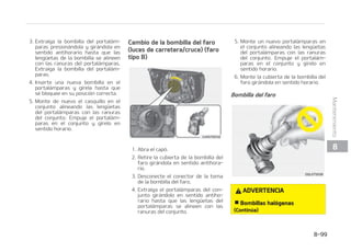 4BRVF MB CPNCJMMB UJSBOEP EF FMMB
IBDJBGVFSB
 *OTFSUF VOB OVFWB CPNCJMMB FO FM
DBTRVJMMP
 7VFMWB B NPOUBS FM DBTRVJMMP Z MB
MFOUF
 $POFDUF FM DPOFDUPS FM䜳DUSJDP EF MB
CPNCJMMB
 7VFMWB B JOTUBMBS FM DPOKVOUP EF MB
MV[FOFMDVFSQPEFMWFI䜷DVMP
$
$BNCJPEFMBCPNCJMMBEFMQJMPUP
USBTFSPZEFGSFOP
 CSBFMQPSU䜽OUSBTFSP
 GMPKF MJHFSBNFOUP MPT UPSOJMMPT EF
GJKBDJ䜽OEFMDPOKVOUPDPOVOEFTUPSa
OJMMBEPSEFFTUSFMMB
 %FTNPOUF FM DPOKVOUP EF MV[ EF
DPNCJOBDJ䜽OUSBTFSBEFMDVFSQPEFM
WFI䜷DVMP
 %FTDPOFDUFFMDPOFDUPSEFMBMV[EF
DPNCJOBDJ䜽OUSBTFSB
 YUSBJHB FM QPSUBM䜫NQBSBT EFM DPOa
KVOUP HJS䜫OEPMP FO TFOUJEP BOUJIPa
SBSJP IBTUB RVF MBT MFOH䝆FUBT EFM
DBTRVJMMPTFBMJOFFODPOMBTSBOVSBT
EFMDPOKVOUP
 


.BOUFOJNJFOUP
 
