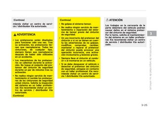 1
1SFDBVDJPOFTEFMDJOUVS䜽O
%735/$*
䳜 5PEPT MPT PDVQBOUFT EFM WFI䜷DVMP
EFCFO MMFWBS TJFNQSF FM DJOUVS䜽O
QVFTUP -PT DJOUVSPOFT Z MBT TVKFa
DJPOFT QBSB MPT OJ䜻PT SFEVDFO FM
SJFTHPEFMFTJPOFTHSBWFTQBSBUPa
EPTMPTPDVQBOUFTFODBTPEFDPMJa
TJ䜽OPEFVOBQBSBEBSFQFOUJOB4JO
FM DJOUVS䜽O  MPT PDVQBOUFT QPES䜷BO
FTUBSEFNBTJBEPDFSDBFODBTPEF
RVF TF EFTQMJFHVF FM BJSCBH  QPa
ES䜷BO HPMQFBSTF DPO MB FTUSVDUVSB
JOUFSJPSPTFSFYQVMTBEPTEFMWFI䜷a
DVMP -PT DJOUVSPOFT VUJMJ[BEPT DPa
SSFDUBNFOUF SFEVDFO HSBO QBSUF
EFFTUPTQFMJHSPT
4JFNQSF TJHB MBT QSFDBVDJPOFT TPa
CSFMPTDJOUVSPOFT BJSCBHTZTFHVa
SJEBE EF MPT PDVQBOUFT RVF TF JOa
DMVZFOFOFTUFNBOVBM
䳜 /P DPMPRVF FM DJOUVS䜽O EF TFHVSJa
EBETPCSFPCKFUPTGS䜫HJMFTODBTP
EF GSFOBEB CSVTDB P JNQBDUP  FM
DJOUVS䜽O EF TFHVSJEBE QPES䜷B EBa
䜻BSMPT
#FC䜳TZOJ䜻PTQFRVF䜻PT
%FCFTFSDPOTDJFOUFEFMBTDBSBDUFS䜷TUJa
DBTFTQFD䜷GJDBTEFTVQB䜷T-PTBTJFOUPT
QBSB CFC䜳T ZP OJ䜻PT EFCFO DPMPDBSTF
BEFDVBEBNFOUF FO FM BTJFOUP USBTFSP
1BSB N䜫T JOGPSNBDJ䜽O TPCSF MB VUJMJ[Ba
DJ䜽OEFFTUFUJQPEFTFHVSJEBE DPOTVMUF
FM䳖4JTUFNBEFTVKFDJ䜽OQBSBOJ䜻PT䳗FOMB
Q䜫HJOBFOFTUFBQBSUBEP
%735/$*
5PEBT MBT QFSTPOBT  JODMVJEP OJ䜻PT
RVFFTU䜫OEFOUSPEFMWFI䜷DVMPEFCFO
FTUBSDPSSFDUBNFOUFTVKFUBTFOUPEP
NPNFOUP /VODB DPKB B VO OJ䜻P FO
MPTCSB[PTPFOFMSFHB[PNJFOUSBTWB
NPOUBEPFOFMWFI䜷DVMP-BTGVFS[BT
WJPMFOUBTDSFBEBTEVSBOUFVODIPRVF
IBS䜫O RVF FM OJ䜻P TF TFQBSF EF TVT
CSB[PTZUJSBS䜫BMOJ䜻PDPOUSBMBFTa
USVDUVSB JOUFSJPS 6UJMJDF TJFNQSF MBT
TVKFDJPOFT BEFDVBEBT QBSB MB BMUVSB
ZFMQFTPEFMOJ䜻P
/05
-PT OJ䜻PT FTUBS䜫O NFKPS QSPUFHJEPT
EFHPMQFTPIFSJEBTFODBTPEFBDDJa
EFOUFTJFMTJTUFNBEFTVKFDJ䜽OJOTUBa
MBEP FO FM BTJFOUP USBTFSP EFM OJ䜻P
DVNQMFMPTSFRVJTJUPTEFMBTOPSNBT
EFTFHVSJEBEEFMQB䜷TDPSSFTQPOEJFOa
UF OUFT EF BERVJSJS VO TJTUFNB EF
TVKFDJ䜽O QBSB OJ䜻PT  BTFH䝄SFTF EF
RVF QPTFF MB FUJRVFUB RVF DFSUJGJDB
RVFSF䝄OFMPTFTU䜫OEBSFTEFTFHVSJa
EBE EF TV QB䜷T M TJTUFNB EF TVKFa
DJ䜽OEFCFTFSFMBEFDVBEPQBSBFMQFa
TP Z MB BMUVSB EFM OJ䜻P $PNQSVFCF
FTUB JOGPSNBDJ䜽O FO MB FUJRVFUB EFM
TJTUFNBEFTVKFDJ䜽O$POTVMUF䳖4JTUFa
NBEFTVKFDJ䜽OQBSBOJ䜻PT䳗FOMBQ䜫a
HJOBFOFTUFBQBSUBEP
$BSBDUFS䜷TUJDBTEFTFHVSJEBEEFTVWFI䜷DVMP  

 