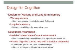 COMP 4010 - Lecture 5: Interaction Design for Virtual Reality | PDF