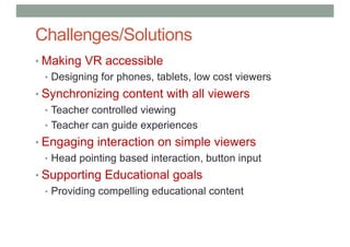 COMP 4010 Lecture 6: VR Applications