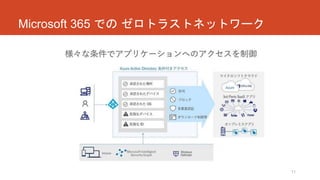 Microsoft 365 での ゼロトラストネットワーク
11
 