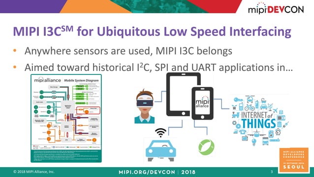 MIPI DevCon Seoul 2018: Evolving MIPI I3C for New Usages and Industries ...