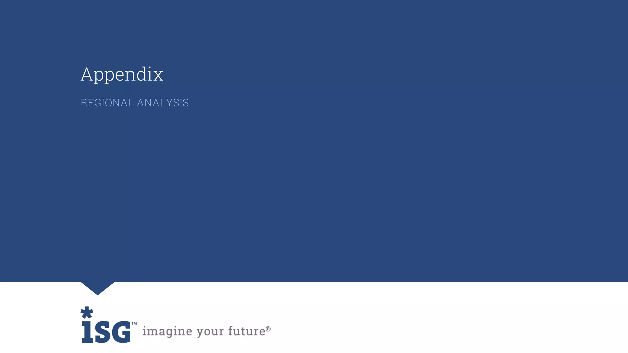 Appendix
REGIONAL ANALYSIS
 