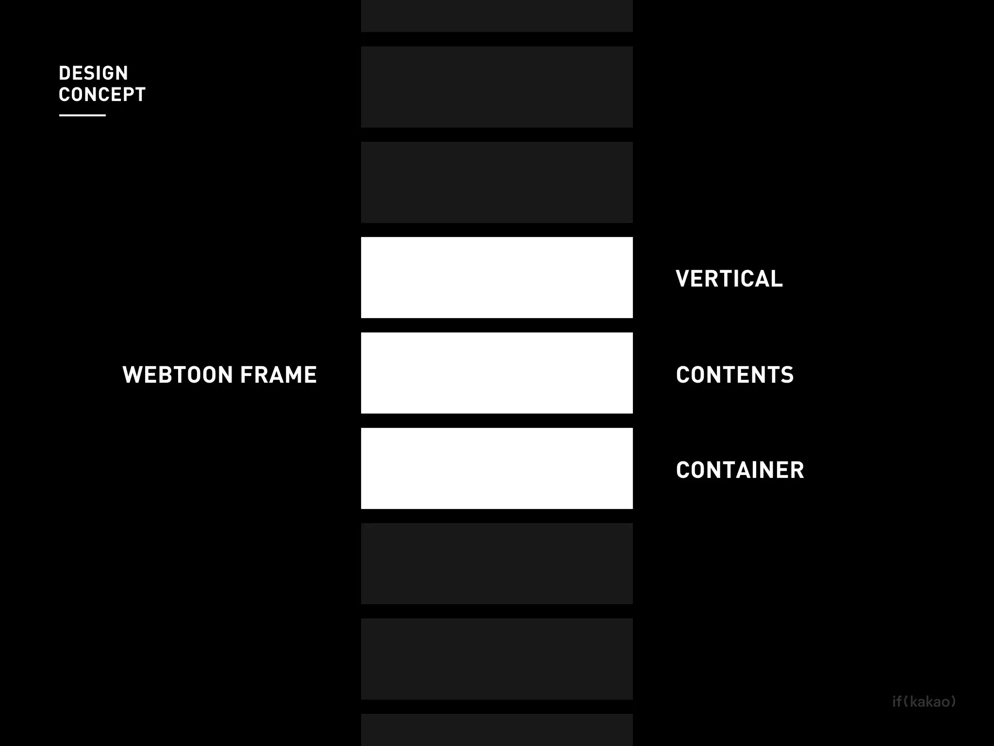 WEBTOON FRAME
VERTICAL
CONTENTS
CONTAINER
DESIGN
CONCEPT
 
