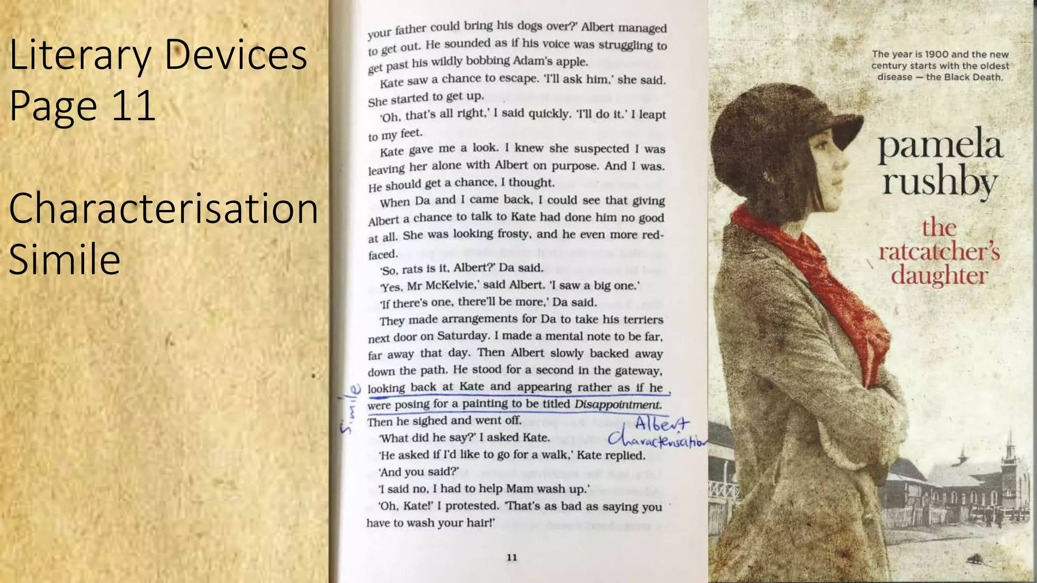 ratcatchers daughter - literary devices and examples | PPTX