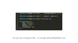 this api has changed a little - its actually attributeStyleMap now
 