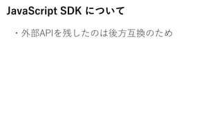 ?ⲿAPIФΤ?QΤ
JavaScript SDK ˤĤ
 