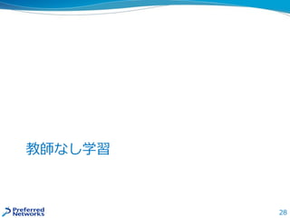 教師なし学習
28
 