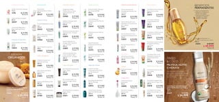 88 89
 ﻿Love Nature Mini Loción
Hidratante Corporal con
Aceite de Almendras
30 ml
34170 $ 10.000
Puntos: 4
 ﻿Tender Care Crema Universal
15 ml
1276 $ 22.000
Puntos: 8
 ﻿Concentrado Reparador y
Regenerador para Manos
50 ml
17305 $ 21.000
Puntos: 8
 ﻿Exfoliante Corporal
150 ml
18483 $ 54.000
Puntos: 20
 ﻿Crema de Manos Antiedad
50 ml
20357 $ 21.000
Puntos: 8
 ﻿Gel Íntimo Limpiador y
Desodorante
300 ml
23646 $ 47.000
Puntos: 17
 ﻿Desodorante Íntimo
Refrescante
75 ml
24890 $ 36.000
Puntos: 13
 ﻿Desodorante
Antitranspirante en Crema
50 ml
30137 $ 26.000
Puntos: 9
 ﻿Eleo Mascarilla con Aceites de
Argán y Rosas
125 ml
31611 $ 59.000
Puntos: 21
 ﻿Eleo Aceite Reparador con
Extractos Naturales para Cabello
50 ml
31614 $ 68.000
 $ 49.999
Puntos: 18
 ﻿Eleo Acondicionador con
Aceites de Argán y Rosas
150 ml
31610 $ 53.000
Puntos: 19
 ﻿Shampoo Milk  Honey Gold
200 ml
31708 $ 36.000
Puntos: 13
 ﻿Acondicionador Milk  Honey
Gold
200 ml
31709 $ 36.000
Puntos: 13
 ﻿Gel de Ducha y Shampoo
North For Men Recharge
250 ml
32011 $ 38.000
Puntos: 14
 ﻿Contorno de Ojos
Antienvejecimiento North
For Men Advanced
15 ml
32015 $ 47.000
Puntos: 17
 ﻿Spray Desodorante North
For Men Recharge
150 ml
32012 $ 31.000
Puntos: 11
 ﻿Exfoliante Corporal con
Partículas de Azúcar
200 ml
31601 $ 46.000
Puntos: 17
 ﻿Jabón Líquido para Manos
Milk  Honey
300 ml
31603 $ 35.000
Puntos: 13
 ﻿Eleo Shampoo con Aceites de
Argán y Rosas
200 ml
31609 $ 53.000
Puntos: 19
 ﻿Love Nature Crema Corporal
Energizante de Menta y
Frambuesa
200 ml
32603 $ 34.000
Puntos: 12
 ﻿Love Nature Shampoo para
Cabello Seco de Trigo y Coco
250 ml
32618 $ 33.000
Puntos: 12
 ﻿Love Nature Aceite de Coco
para Cabello
100 ml
32626 $ 30.000
Puntos: 11
 ﻿Love Nature Hot Oil para
Cabello Seco de Trigo y Coco
15 ml
32620 $ 12.000
Puntos: 4
 ﻿Love Nature Crema Corporal
Relajante de Lavanda
200 ml
32613 $ 34.000
Puntos: 12
 ﻿Love Nature Crema Corporal
con Aceite de Almendras
200 ml
32617 $ 34.000
Puntos: 12
 ﻿Love Nature Exfoliante
Corporal Relajante de
Lavanda
200 ml
32614 $ 36.000
Puntos: 13
 ﻿Crema Antitranspirante para
Pies Feet Up Comfort
75 ml
32368 $ 25.000
Puntos: 9
 ﻿Spray Revitalizante
Antitranspirante Feet Up
Comfort
150 ml
32372 $ 35.000
Puntos: 13
 ﻿Exfoliante para Pies Feet Up
Comfort
75 ml
32373 $ 25.000
Puntos: 9
 ﻿Feet Up Comfort Talco para
Pies Tamaño JUMBO
400 g
32376 $ 50.000
Puntos: 18
 ﻿Crema Refrescante
Suavizante para Pies Feet Up
Comfort
75 ml
32644 $ 25.000
Puntos: 9
 ﻿Shampoo Anticaspa HairX
Advanced Care
250 ml
32893 $ 40.000
Puntos: 14
 ﻿Shampoo Fortalecedor HairX
Advanced Care - Activator
250 ml
32894 $ 40.000
Puntos: 14
 ﻿Spray Fortalecedor Sin
Enjuague HairX Advanced
Care - Activator
150 ml
32895 $ 47.000
Puntos: 17
 ﻿Tónico Fortalecedor para
Cuero Cabelludo HairX
Advanced Care - Activator
100 ml
32897 $ 47.000
Puntos: 17
 ﻿Tratamiento Capilar
Multibeneficios en Spray
HairX Advanced Care
150 ml
32908 $ 37.000
Puntos: 13
 ﻿Feet Up Advanced Crema
Reparadora y Suavizante para
Pies y Talones
75 ml
33027 $ 30.000
Puntos: 11
 ﻿Aceite de Árbol de Té Love
Nature
10 ml
33023 $ 21.000
Puntos: 8
 ﻿Feet Up Advanced Sérum
para Pies
30 ml
33030 $ 30.000
Puntos: 11
 ﻿Feet Up Advanced Crema
Exfoliación Profunda para Pies
75 ml
33033 $ 30.000
Puntos: 11
 ﻿Feet Up Advanced Gel
Calmante para Piernas y Pies
Cansados
150 ml
33197 $ 35.000
Puntos: 13
 ﻿Talco Corporal Loving Care
400 g
34064 $ 50.000
Puntos: 18
 ﻿Jabón en Barra para Cuerpo y
Rostro Loving Care
125 g
34066 $ 22.000
Puntos: 8
 ﻿Gel de Ducha Discover
Toscana Tamaño JUMBO
750 ml
33461 $ 50.000
Puntos: 18
 ﻿Crema Multibeneficios Loving
Care
150 ml
34332 $ 24.000
Puntos: 9
Cuidado para tus Manos Tratamientos IntensivosAntitranspirantes Protección Avanzada para PiesCuidado de tus Pies
Cuidado Íntimo
Crema Corporal
250ml
Extractos
ORGÁNICOS
BENEFICIOS
• Nutre profundamente
• Restaura y fortalece el
interior del cabello
• Suaviza el exterior para
conseguir un cabello
brillante y saludable
PERMANENTES
Purificante con Árbol delTé
Cuidado del Cabello
Leche y miel orgánicos
Hidratación Familiar
Higiene para Hombres
Tratamientos con trigo y coco
 ﻿Crema Nutritiva para Manos
y Cuerpo Milk  Honey
250 ml
31602 $ 42.000
 $ 29.999
Puntos: 11
 ﻿Love Nature Acondicionador
para Cabello Seco con Trigo y
Coco
250 ml
32619 $ 33.000
 $ 24.999
Puntos: 9
Gel de Ducha
Exfoliante
Acondicionador con péptidos
protectores y nutrientes que hidratan
el cabello y lo mantienen suave,
fuerte y brillante.
TRIGO
 COCO
PROTEGE, NUTRE
E HIDRATA
 