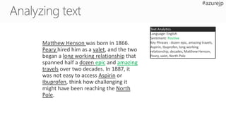 Positive
Text Analytics
 