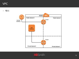 VPC
• 예시
16
 