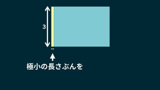 ３
極小の長さぶんを
 