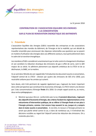 1/14
10, rue Jean Goujon - 75008 Paris - France
T. +33 (0)1 53 20 13 70
info@equilibredesenergies.org
www.equilibredesener...