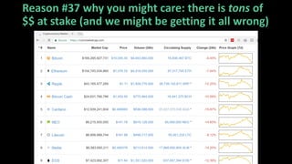 Reason #37 why you might care: there is tons of
$$ at stake (and we might be getting it all wrong)
 