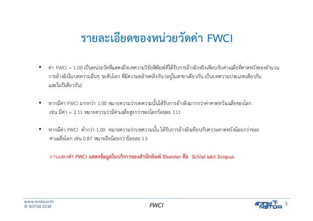 FieldWeighted Citation Impact (FWCI)