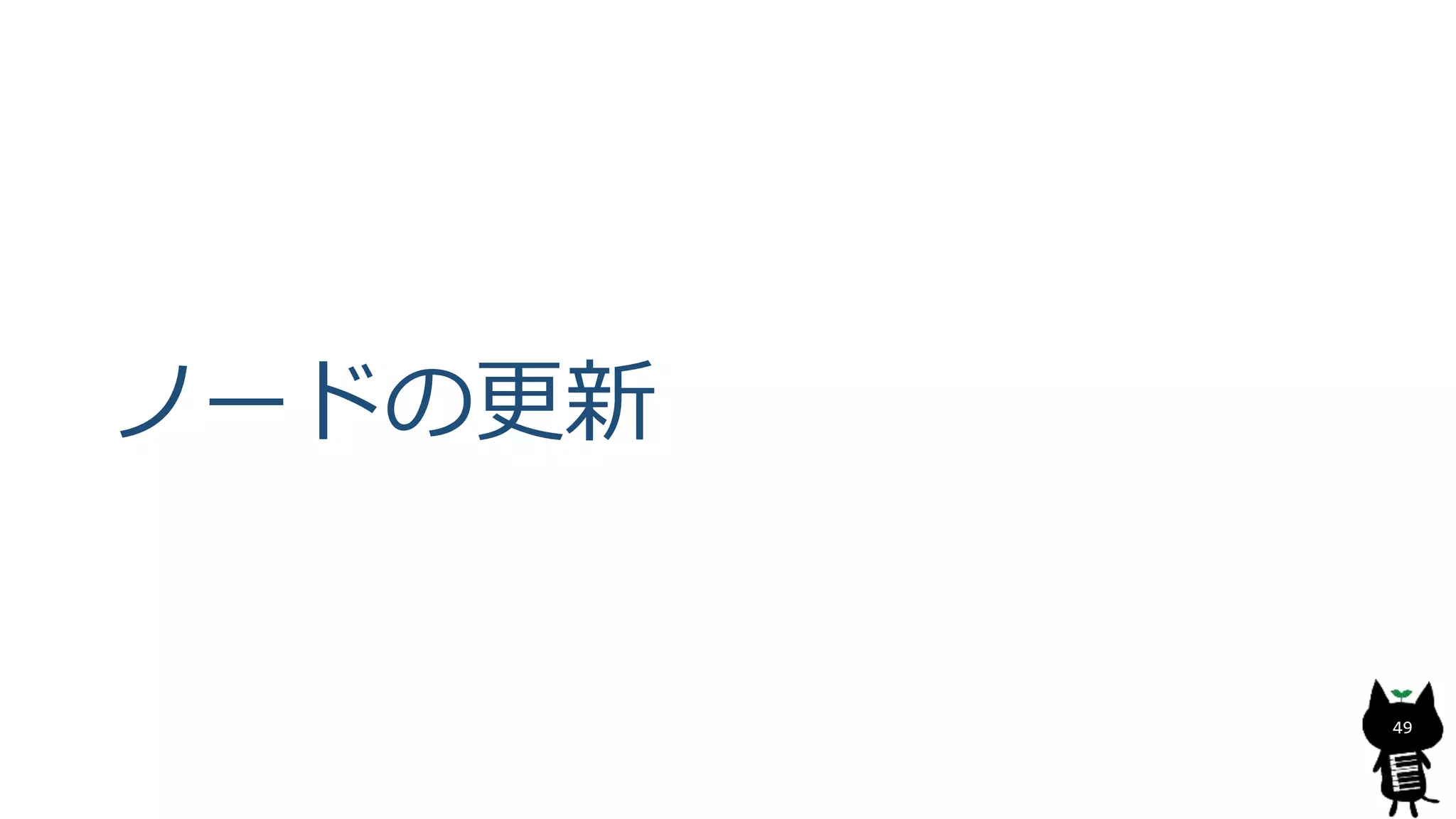 ノードの更新
49
 