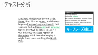 Positive
Text Analytics
 