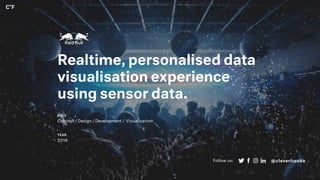 Realtime, personalised data
visualisation experience
using sensor data.
ROLE
Concept / Design / Development / Visualization
YEAR
2016
Follow us: @cleverfranke
 