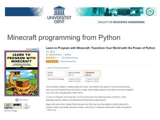 Minecraft programming from Python
 