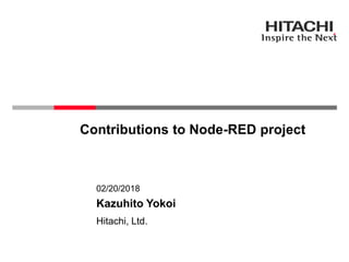 Contributions to Node-RED project | PPTX