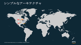 © 2018, Amazon Web Services, Inc. or its Affiliates. All rights reserved.
シンプルなアーキテクチャ
Origin
 