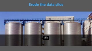 Erode the data silos
 